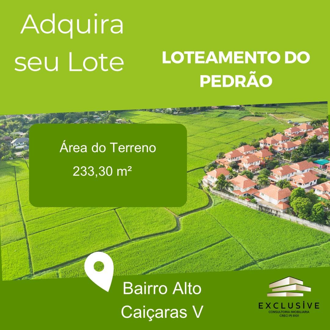 Lote para Venda, em Patos de Minas, bairro Alto Caiçaras V Loteamento do Pedrão